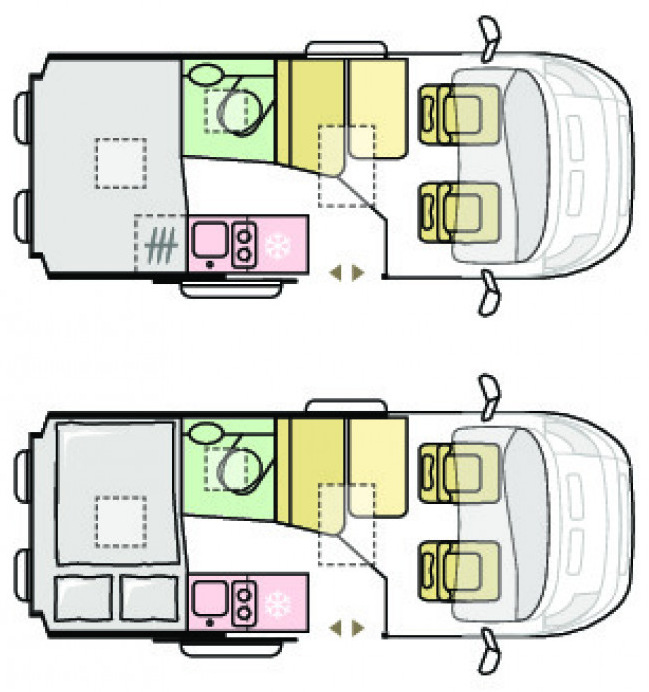 Adria Twin 540 Layout