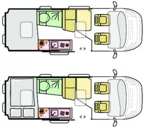 Adria Twin ALL-IN Axess Layout